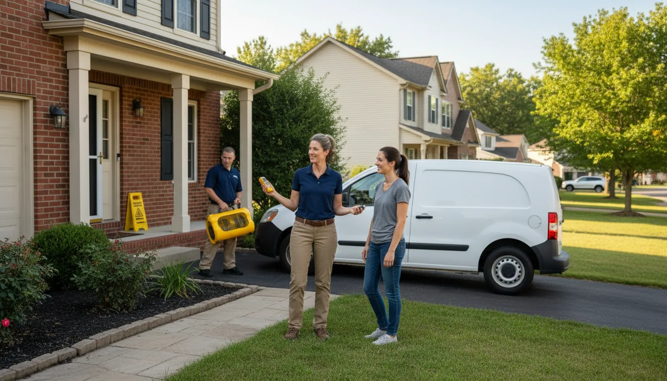 Residential water damage restoration in Palmetto, LA